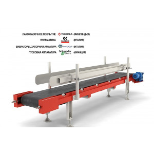 Ленточный транспортер для станции фасовки клапанных мешков