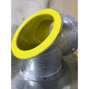 Клапан перекидной, круглое сечение, исполнение с футеровкой