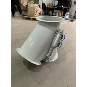 Клапан перекидной односторонний с пневмоприводом 40°