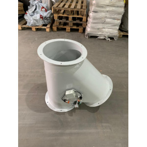 Клапан перекидной односторонний с электроприводом 50°, с отбортовкой